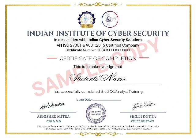 SOC Analyst Training Course in India