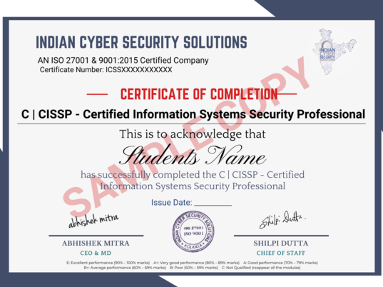 CISSP Certification in India - ICSS